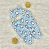 Warm Cozy Swaddles blue rabbit