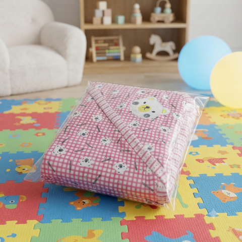 Hooded Warm Wrapping Sheet Beear square
