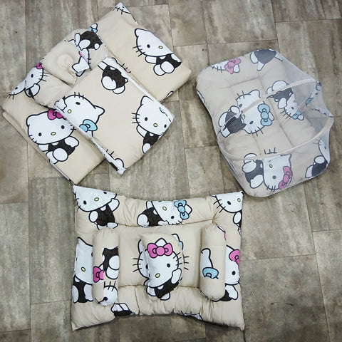8 Pieces Baby Bedding set brown kitty  Vol-29-8