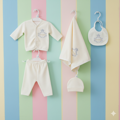 5 Pieces Baby Suits For Winter princess