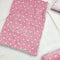 7 Pieces Baby Bedding Set Velvet pink snowman VOL-1-8
