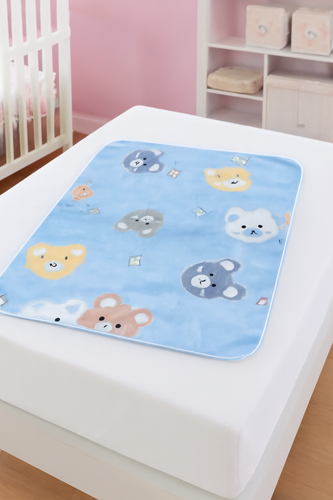 Diaper Changing Sheet blue bear