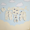 Six pieces Baby Suit For Winter yellow sheep