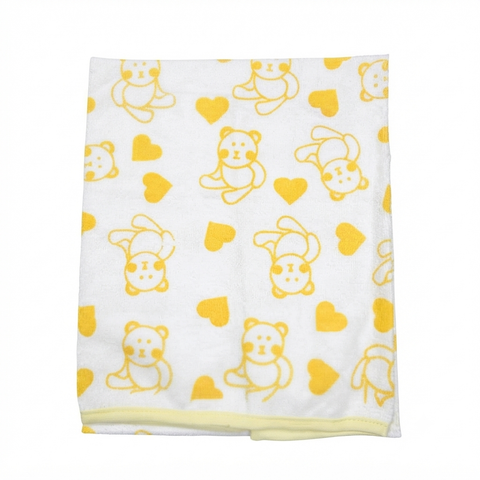 Diaper Changing Sheet White yellow Bear