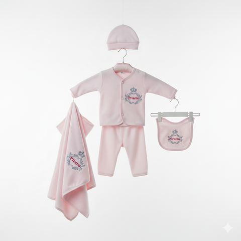 5 Pieces Baby Suits For Winter princess