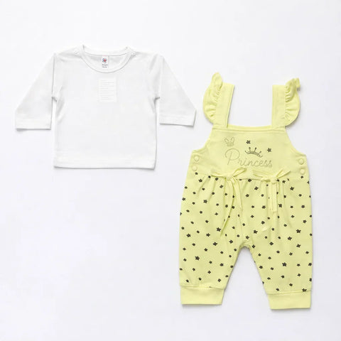 Fashion - 2 Pieces - Romper - Green - Princess - (0-3 Months)