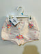 Imported baby shorts baby pink flowers