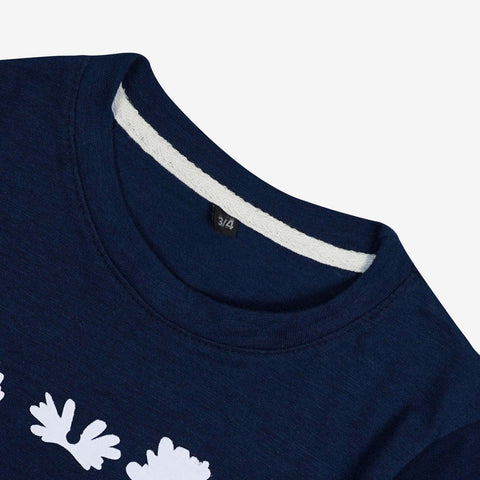 Flowers summer Tee blue