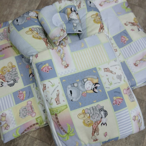 8 Pieces Baby Bedding set Animals VOL-6-8