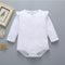 Imported baby body suit simple white