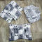 8 Pieces Baby Bedding set grey white cat Vol-29-8