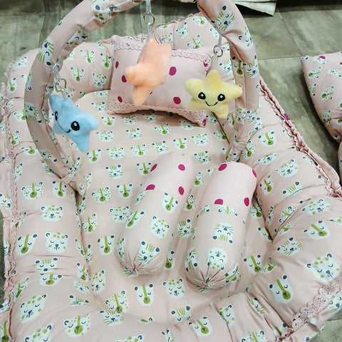 6 Pieces Rattle snuggle pink tiger