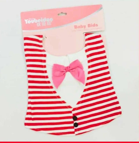 Imported Bib pink bow