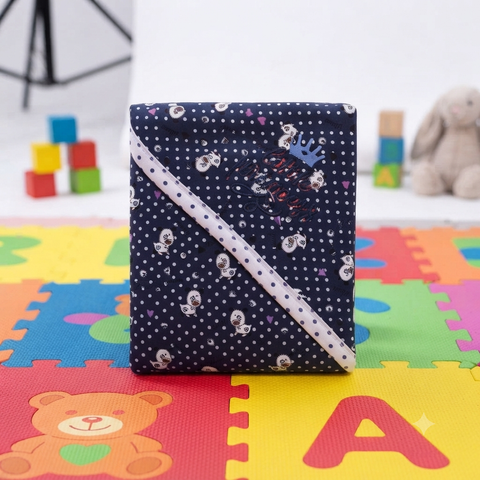 Hooded Warm Wrapping Sheet polka puppy