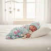 Six pieces Baby Suit For Winter sea green sheep