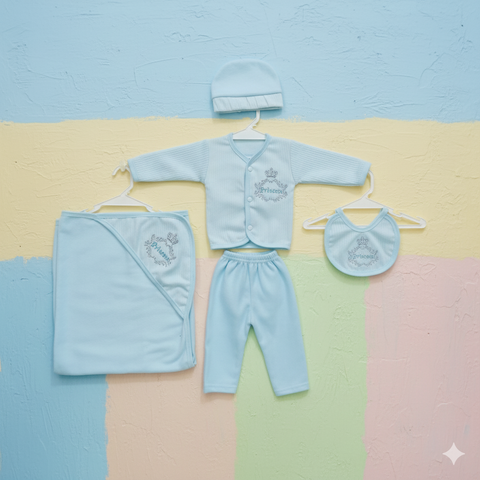 5 Pieces Baby Suits For Winter princess