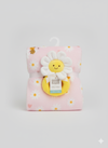 Emporio Blanket With stuff Toy baby pink honey bee
