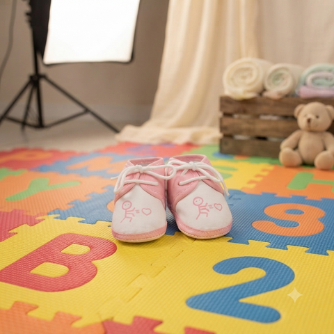 New-Born-Baby-Booties Pink white