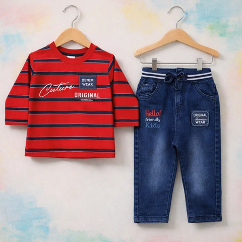 Small Things - 2 Pieces - Suit Set - Red - Couture