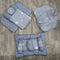 8 Pieces Baby Bedding set grey polka stars Vol-29-8