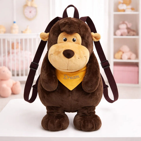Stuff Toy - Character Backpack - Brown - Monkey - 119492