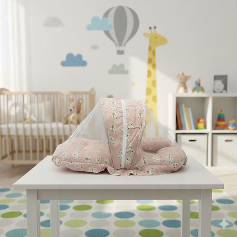 Mosquito Net peach tiger face