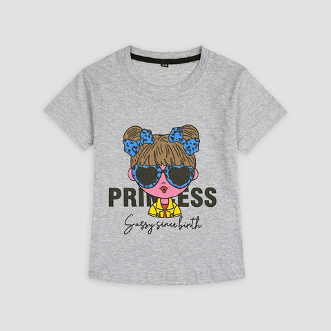 Princess summer Tee grey