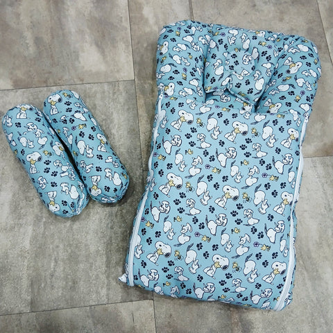 Carry Nest With Pillows Grey puppy