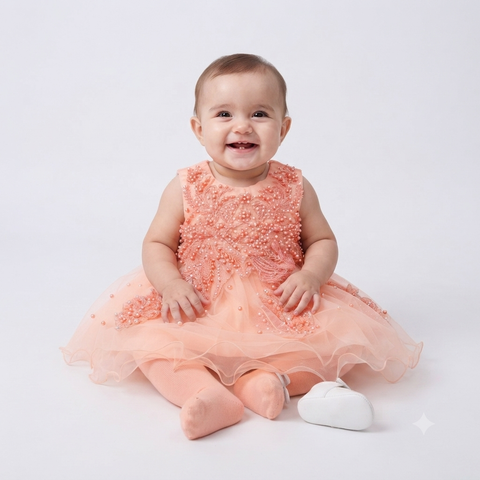 Fancy Princess Frocks peach