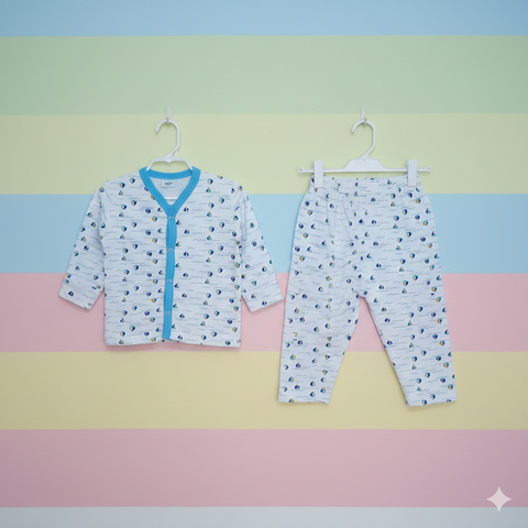 Night Suit white small boats