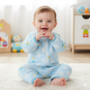 Baby Romper For Winter Blue penguin