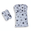 Carry Nest With Pillows white hearts