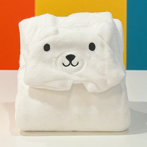 Blanket Shawl white Bear
