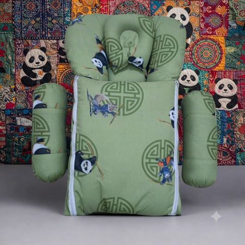 Carry Nest With Pillow Green panda - vol 16