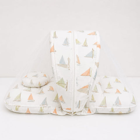 Mosquito Bed Net - white boat