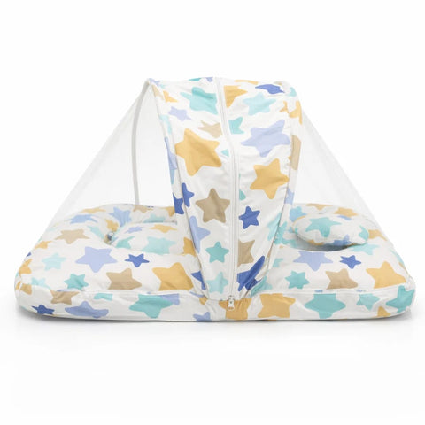 Mosquito Bed Net - white multi stars