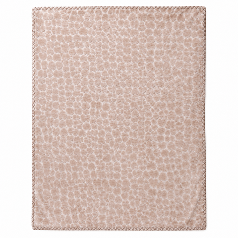 Imported Double Ply Blanket Hearts Overall Light Brown