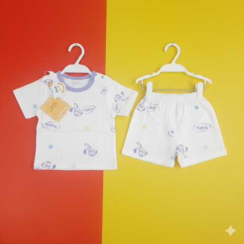 Imported Baba Shirt Shorts Purple Yukie