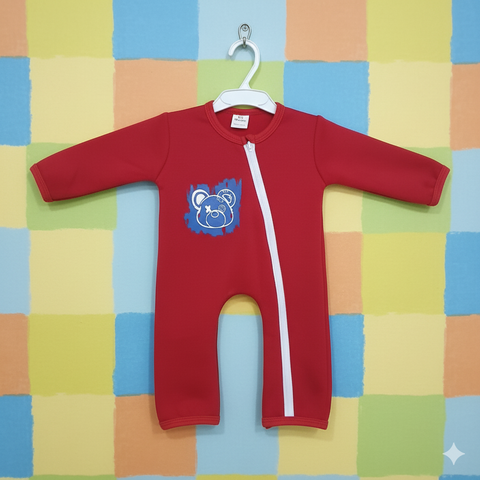 Baby Romper For Winter Red Bear 12-11