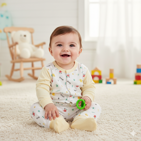 Imported Night Suit Yellow fish