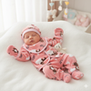 Six pieces Baby Suit For Winter Pink bear