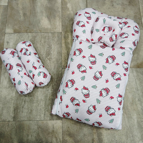 Carry Nest With Pillows pink red kitty