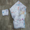 Bow Hearts Ribbon Carry Nest white unicorn