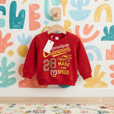 Warm Sweat Shirts Red Champion