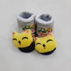 Born baby booties yellow cat