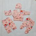 5 pieces BABY Suit Pink-Kitty