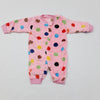 Warm & cozy romper pink-multi circle