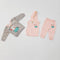 Baby suit for winter pink grey - mouse