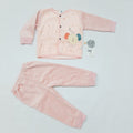 Baby suit for winter pink - elephant