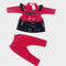 Baby frock for winters pink - love